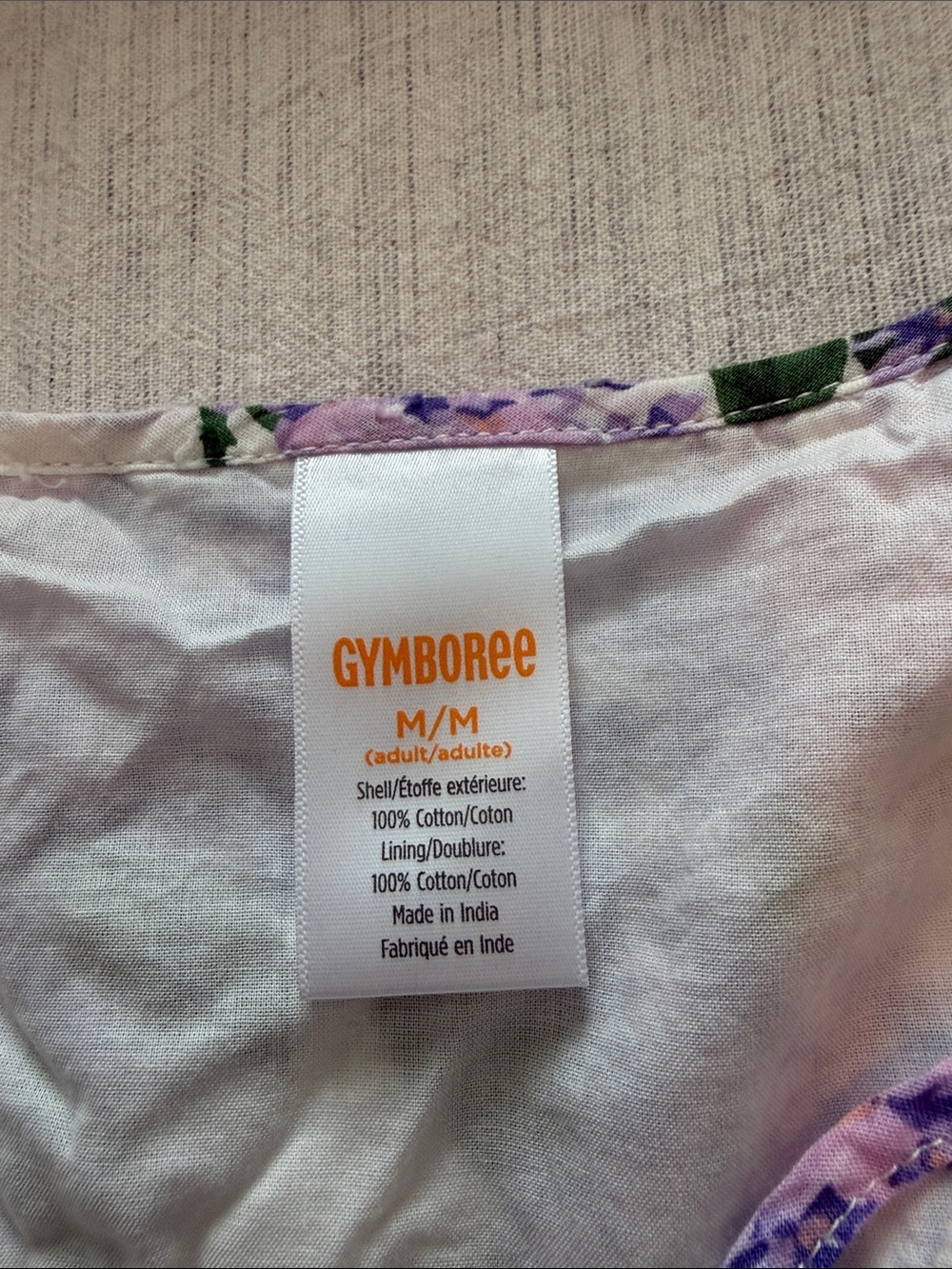 Gymboree Lavender Floral Midi Dress with Green Leaves - Picture 2 of 2